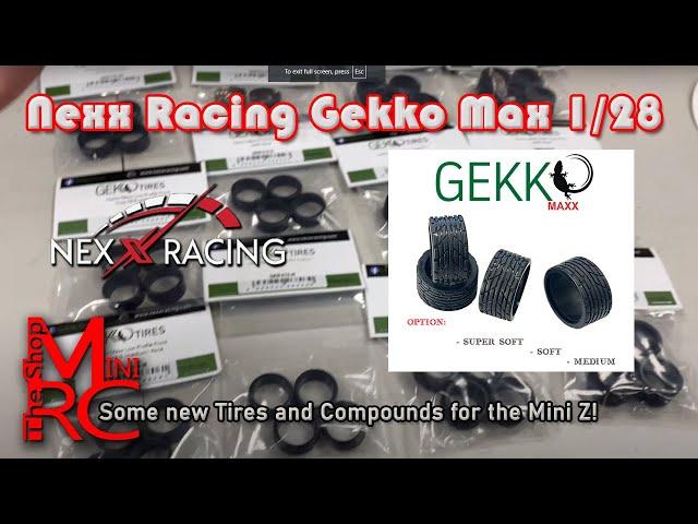 Nexx Racing Gekko Maxx 1/28 Racing Tires. 3 hardnesses and a killer price!!