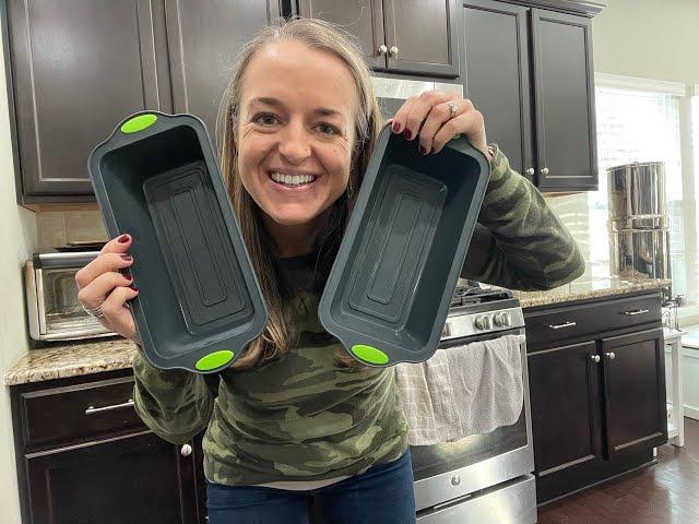 To Encounter 9 Inch Silicone Bread and Loaf Pan- REVIEW- so easy to remove bread! Fav after 2 years!