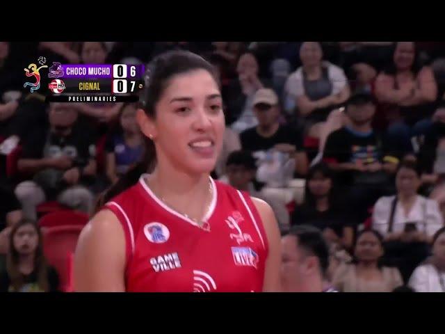 MJ Perez DELIVERS EARLY POINTS for Cignal vs Choco Mucho  | 2024 PVL REINFORCED CONFERENCE