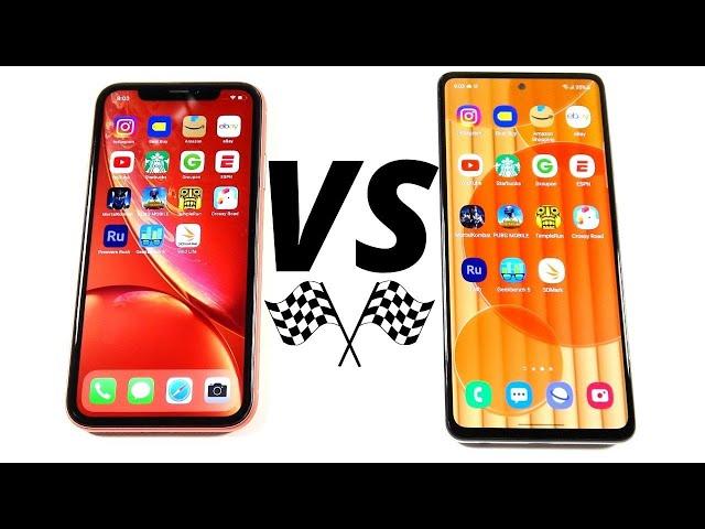 iPhone XR vs Galaxy A52 Speed Test!