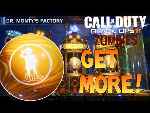 HOW TO GET MORE PERKAHOLICS IN DR. MONTYS FACTORY - Bo3 Gobblegum Tips and Tricks (Bo3 Zombies)