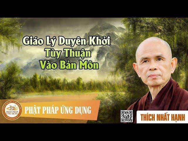 Giáo Lý Duyên Khởi Tùy Thuận Vào Bản Môn  - Thầy Thích Nhất Hạnh