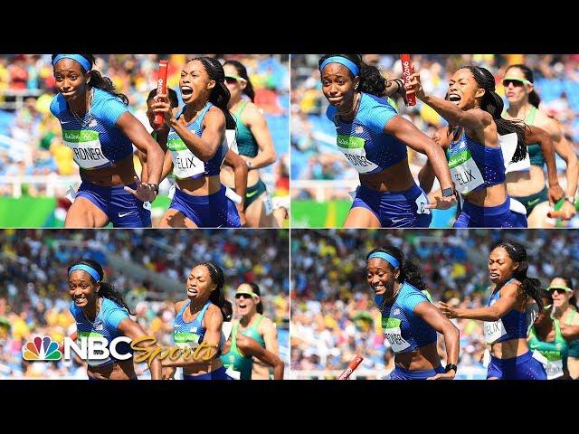 How Allyson Felix and Team USA won gold after dropping the baton | NBC Sports