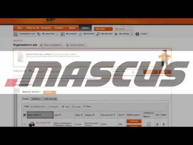 Mascus visibility options: Promote and Highlight