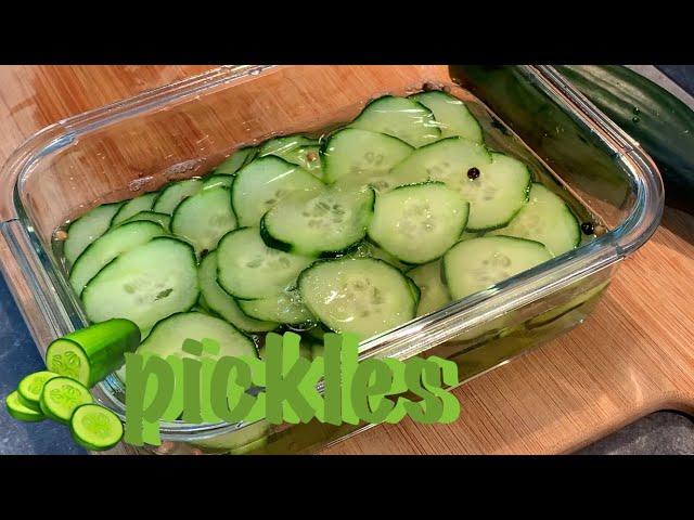 Quick Pickled Cucumber Slices in White Vinegar Brine - Easy 2 Hour Sliced Pickles - Recipe # 117