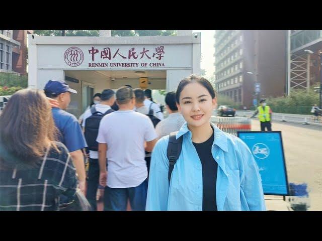 在中国人民大学上课啥体验？毕业后再次踏上求学之路 姑娘超激动