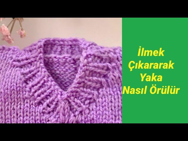 İlmek Çıkararak V Yaka / V Neck