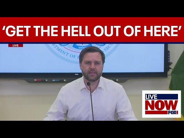 JD Vance orders press to leave at border security round table