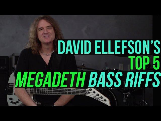 Megadeth's David Ellefson  - Top 5 Megadeth Bass Riffs