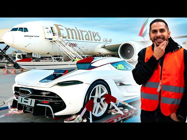 DER KOENIGSEGG JESKO IST DAVIP Flugzeug ️ Transport nach Dubai! Showdown Flughafen Frankfurt