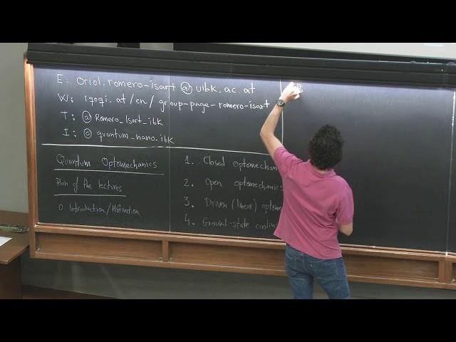Quantum Optomechanics 1