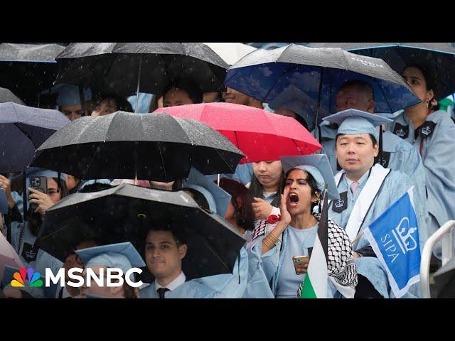 ‘The world needs fixing’: College graduations see protests, acts of defiance