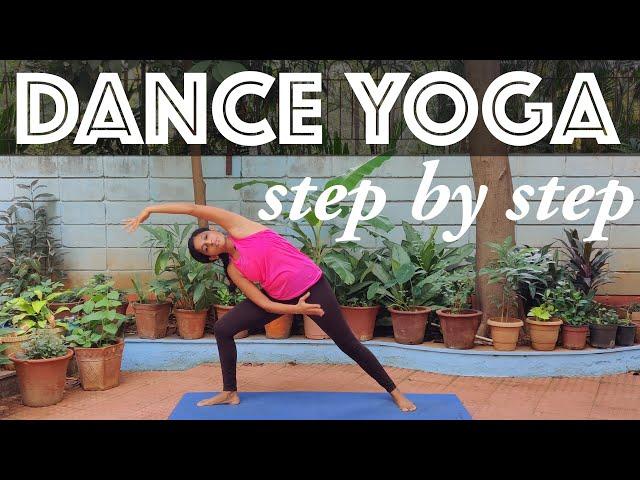 Dance Yoga Workout Step by Step | Cardio + Stretches | Yogalates with Rashmi