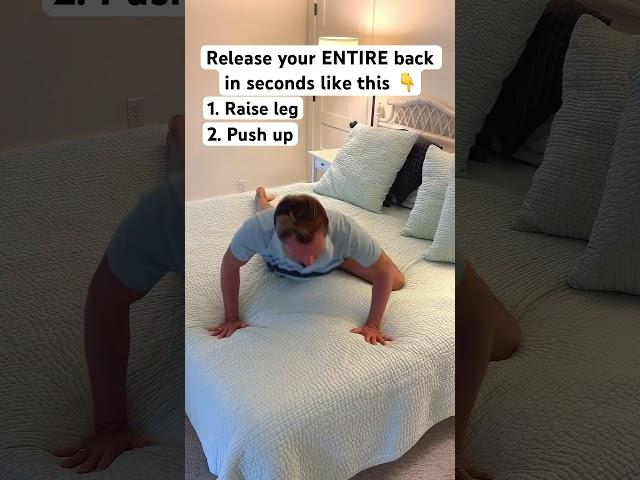 How to crack your ENTIRE back in SECONDS at home