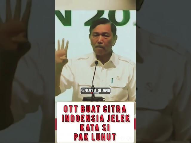 Tanggapan Pak Luhut terkait Operasi Tangkap Tangan, OTT buat Citra Indonesia jelek