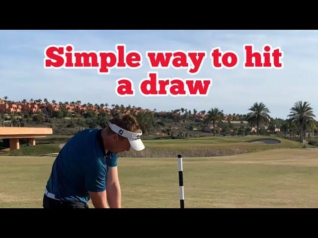 Simple way to hit a draw | Golf