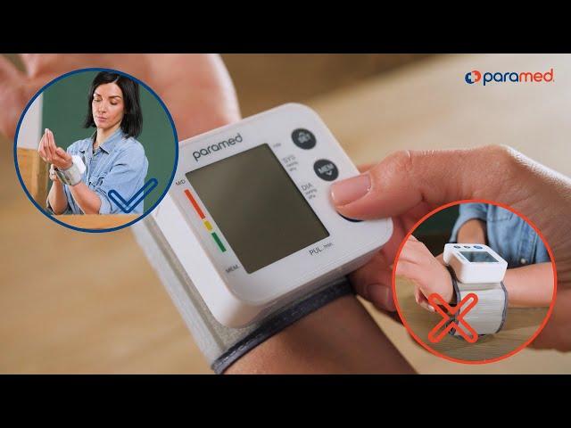 Wrist blood pressure monitor How to use to get accurate result | Video instruction by Paramed