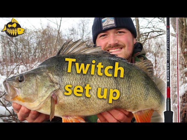 Super de luxe hengel voor twitchbaits -  Set up voor grote baars