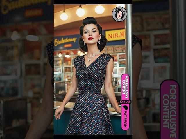 Brunette rockabilly ladies dress Vol.1 VIDEO SLIDESHOW #rockabilly #brunetterockabilly #ginger