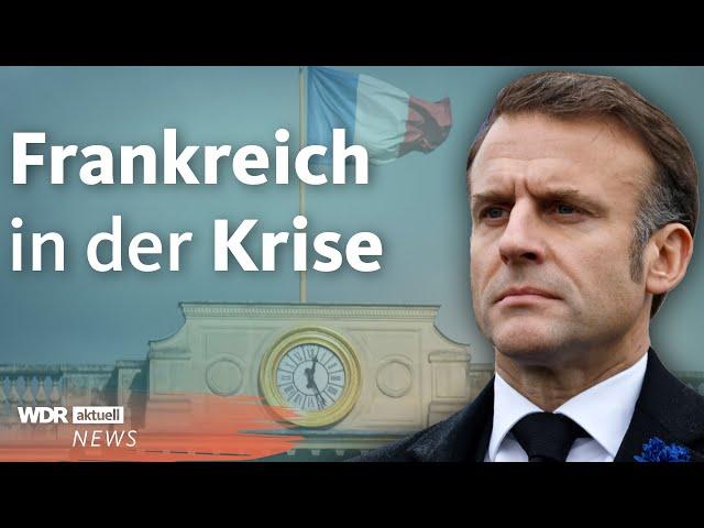 Krise in Frankreich: Entlässt Präsident Macron Premierminister Michel Barnier? | WDR Aktuelle Stunde