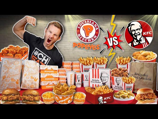 CLASH OF THE CALORIES! (KFC VS. POPEYES)