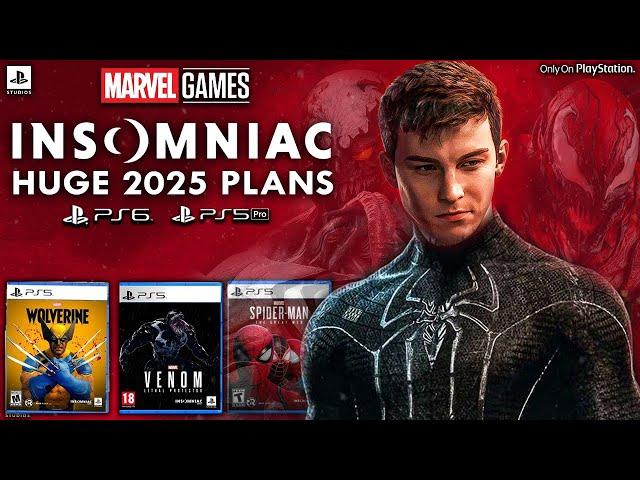 Insomniac Games 2025 Plans - NEW UPDATE! Wolverine, Venom, Spider-Man 3 & X MEN