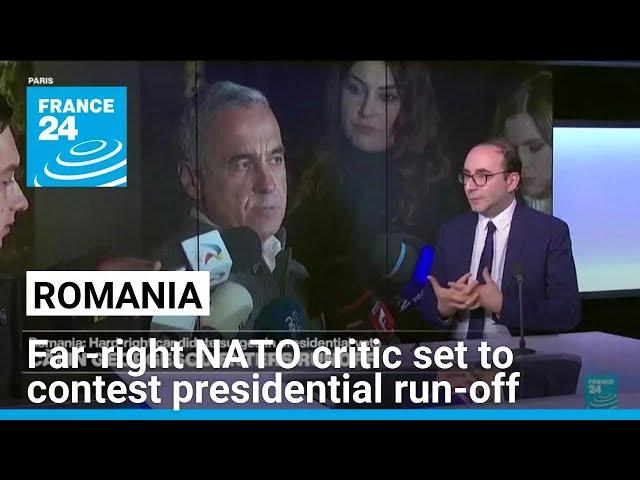 In election shock, Romanian far-right NATO critic set to contest presidential run-off • FRANCE 24