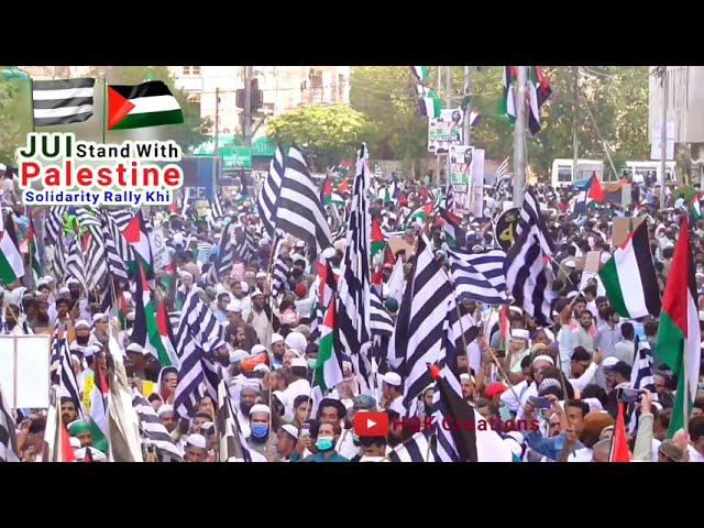 JUI Stand With Palestine | Solidarity Rally Karachi | Hqk Creations