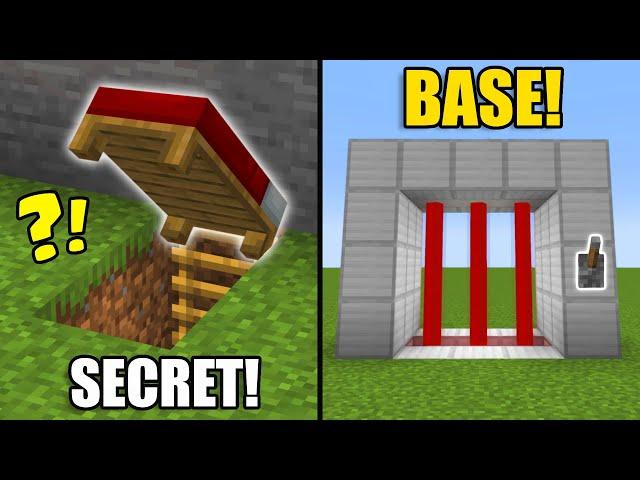 10 Ways To Improve Your SECRET BASE! [Minecraft]