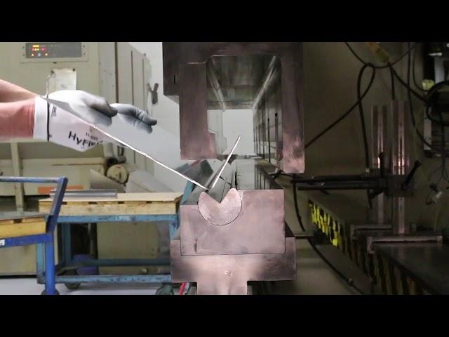 90-degree Bend Up Using Rotary Die for Press Brake Application