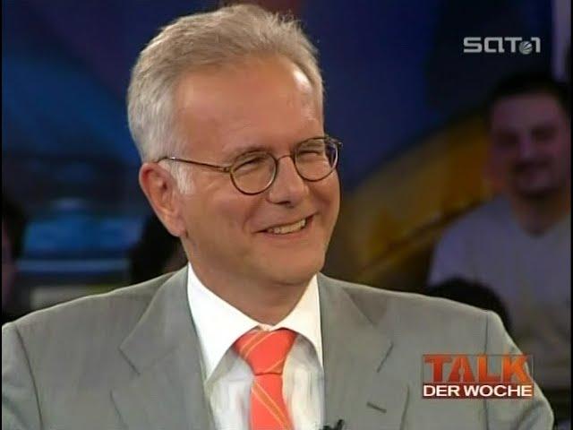Harald Schmidt, Giovanni di Lorenzo, Otto Schily im "Talk der Woche" mit Bettina Rust (2005)