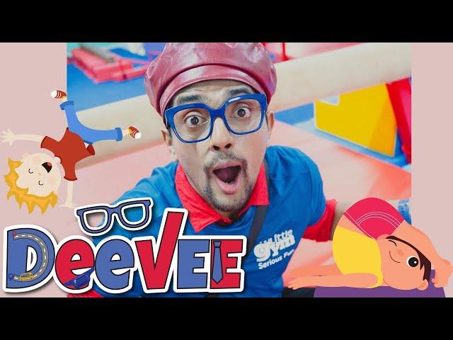 Deevee Learns Gymnastics for Kids! Super Fun freeze Dance| Educational Videos for Toddlers and kids|