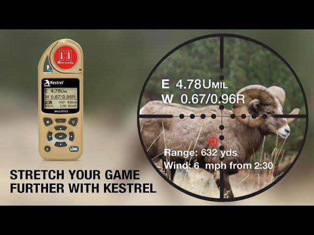 STRETCH YOUR GAME FURTHER- Kestrel 5700 with Hornady 4DOF®