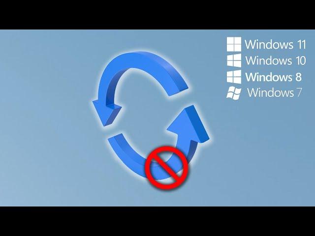 How to Disable Automatic Updates Forever in Windows 11 / 10 / 8 / 7 - Stop update Permanently 