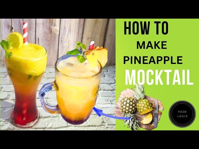 Pinapple Mocktail Recipe I Summer Drinks I गर्मी की ठंडी ड्रिंक रेसिपी I #mocktails  #nonalcoholic