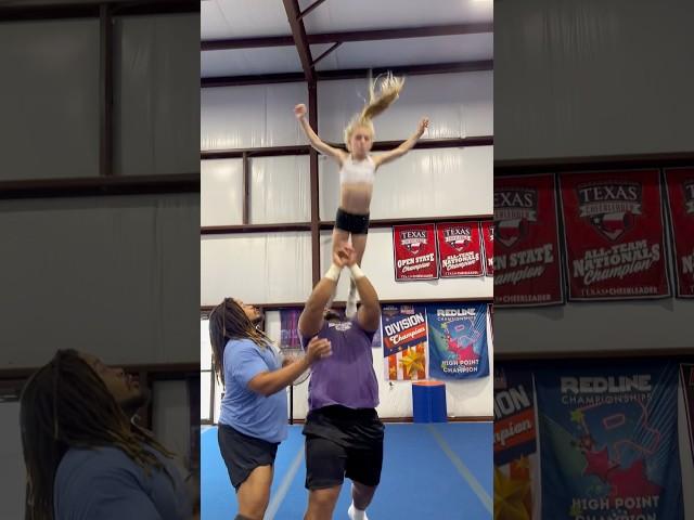 ‼️That could have been bad‼️ THANKFUL for my coach #fail #fails #cheerleading #stunting #stunt