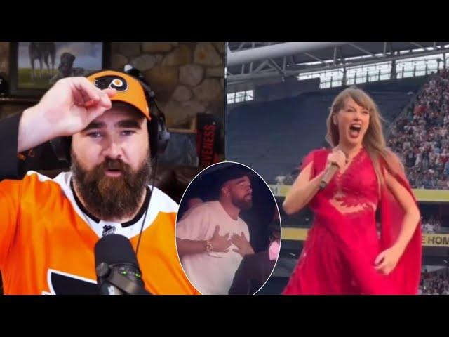 Jason Kelce's Priceless Reaction to Travis Crashing Taylor Swift's 'Lover' at Eras Tour