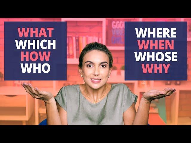 Question Words - Pra nunca mais errar | What, When, Where, How, Why, Who, Which