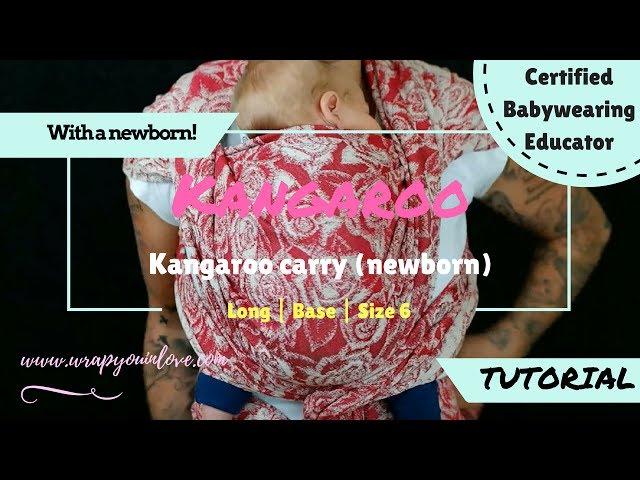 Kangaroo carry - newborn babywearing