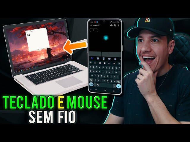 Como usar o CELULAR como MOUSE e TECLADO SEM FIO no PC