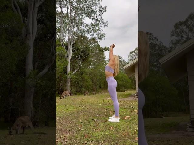 Stretching with kangaroos - Ein ganz normaler Morgen in Australien