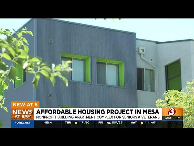 Non-profit building affordable housing in Mesa for seniors, veterans