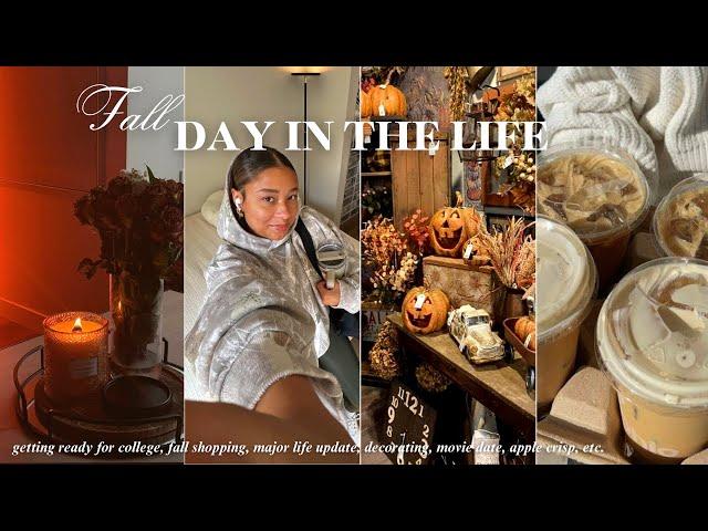 FALL DAY IN THE LIFE | decor shopping, back to school haul, life updates, cozy night in, etc.