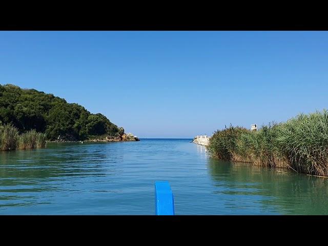 Acheron river flowing into the Ionian Sea - boat trip from Ammoudia