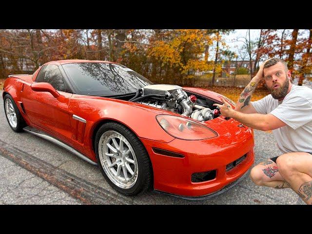 I TWIN TURBO’D A Totaled Corvette!