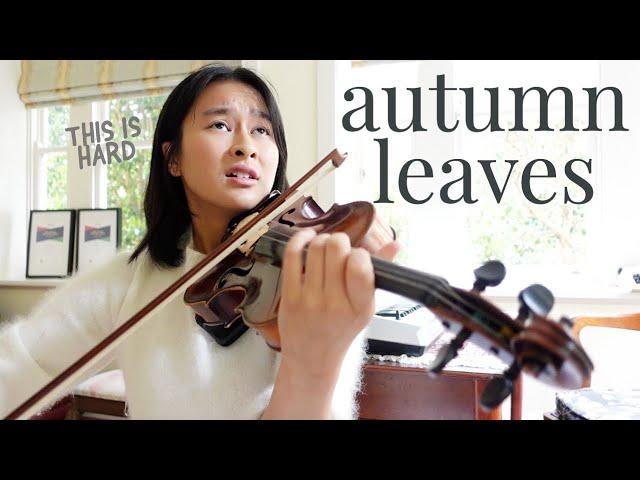 CLASSICAL VIOLINIST TRIES JAZZ - AUTUMN LEAVES