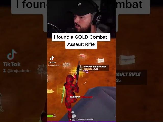 I Found a GOLD Combat Assault Rifle  #Shorts #Fortnite #Aimgod