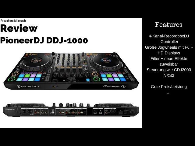 Pioneer DJ DDJ-1000 Recordbox Controller Review [Full HD German 2018]