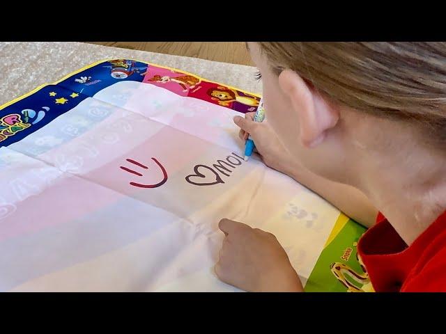 Water Doodle Mat - Large 40x30 Inch Mess-Free Drawing Toy for Toddlers & Kids, Ideal Gift