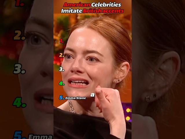American Celebrities Imitate British accents #talkshow #celebrity #impression #funny #viral